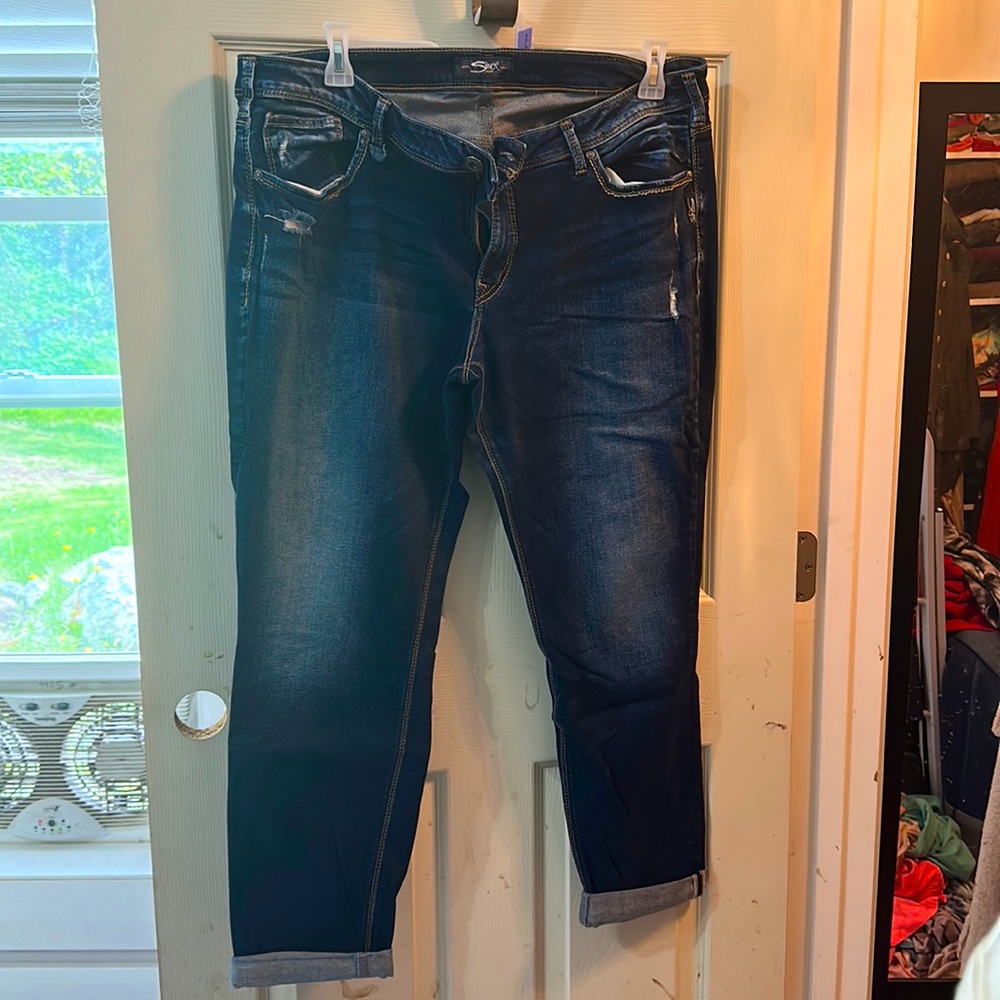 Silver jeans